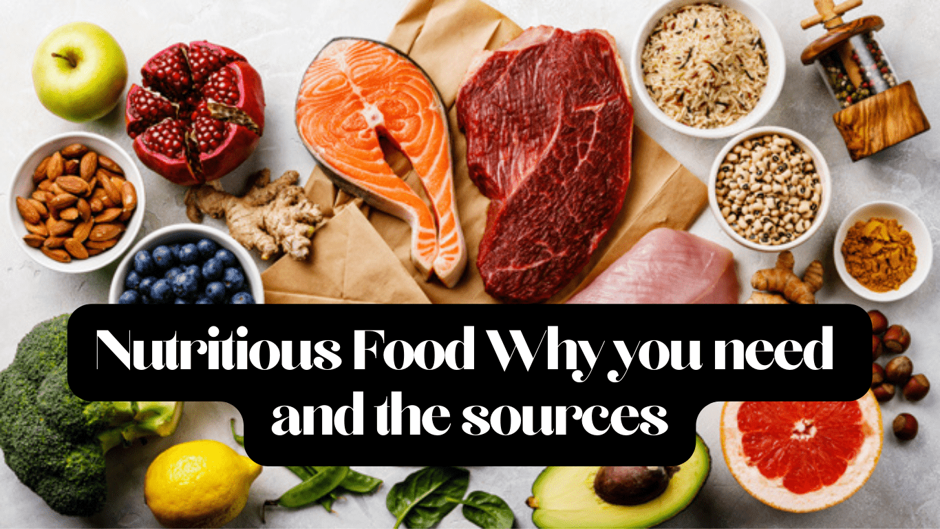 Nutritious Food: Why you need and the sources