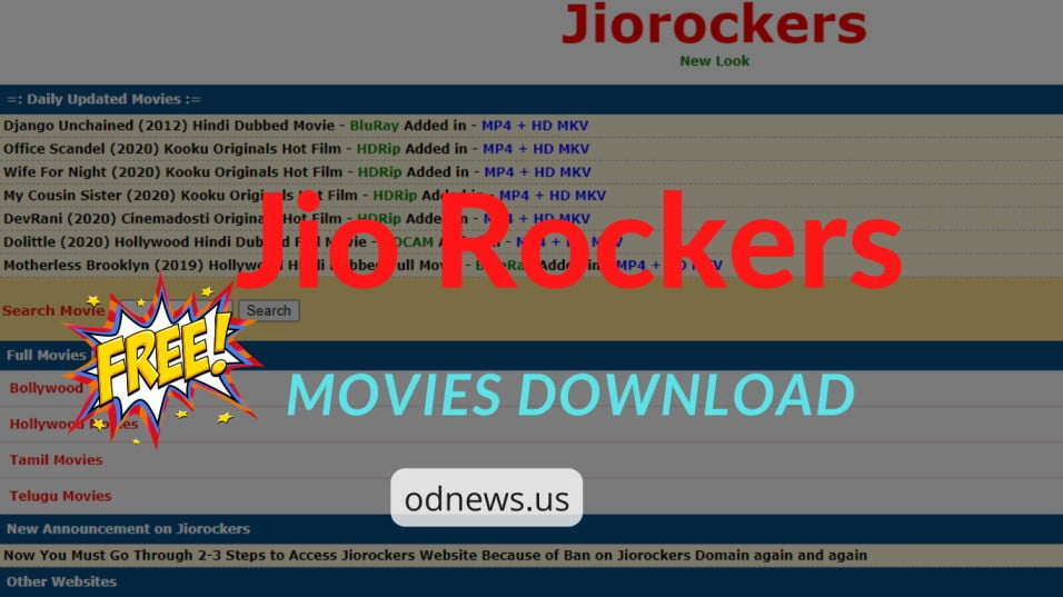Jio Rockers: Download Torrents For Free [Latest movies]
