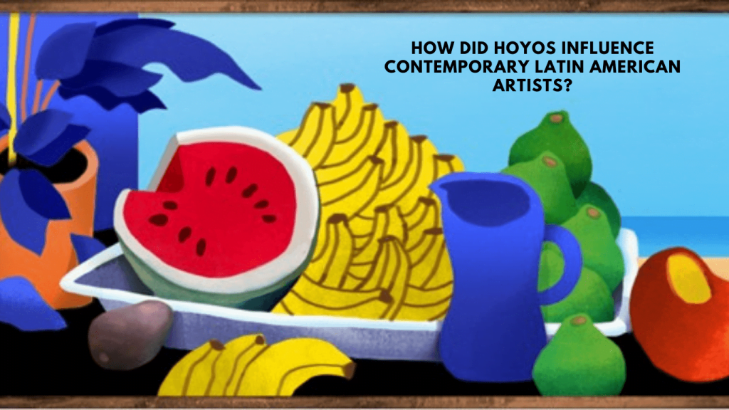 How did Hoyos influence contemporary Latin American artists